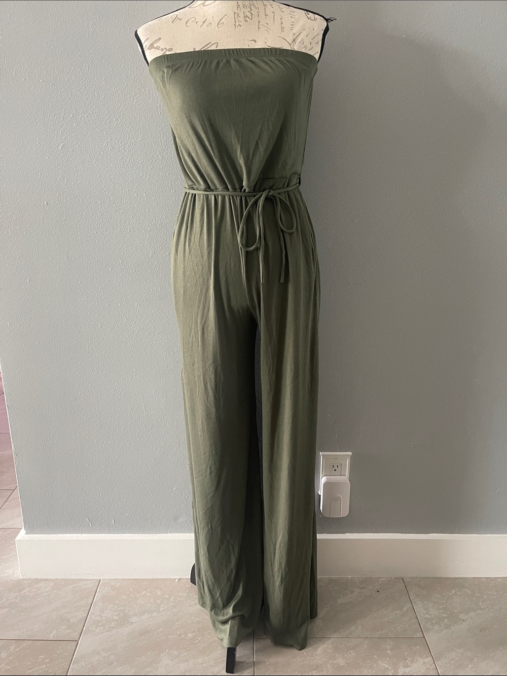 GO couture green romper